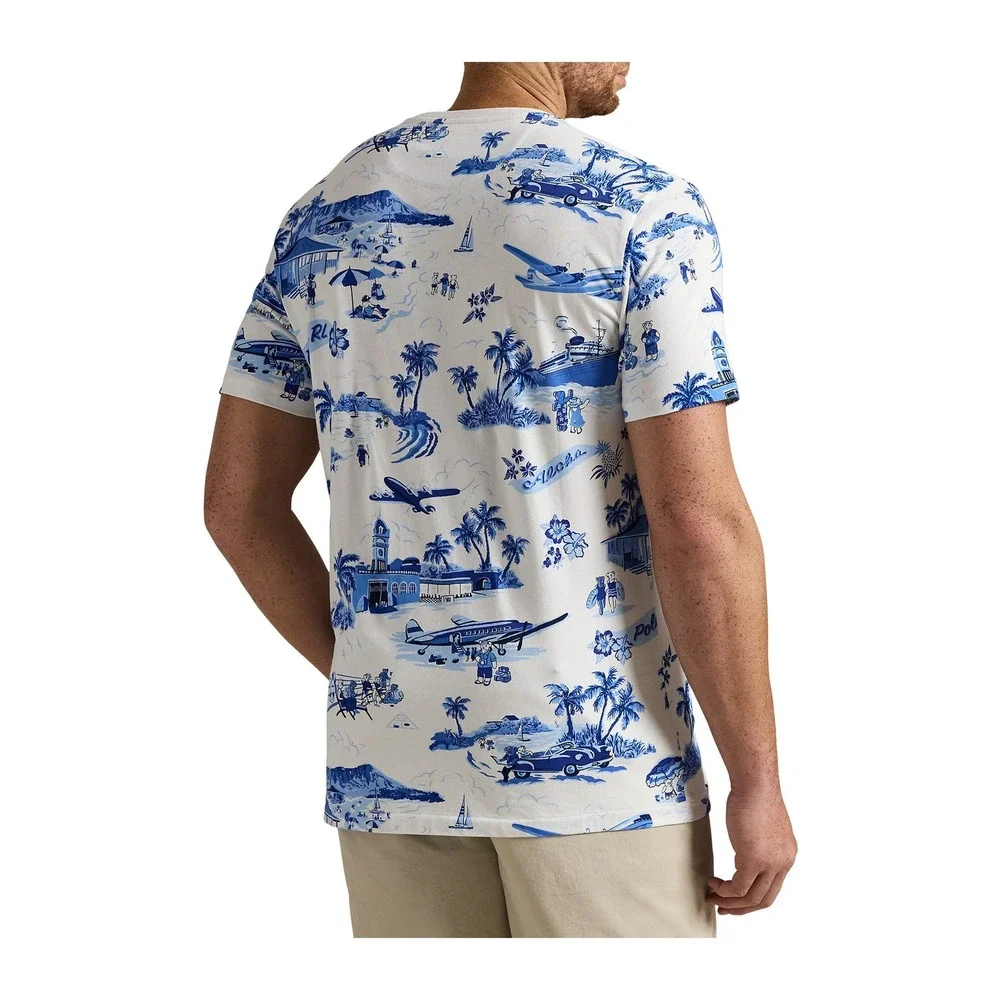Polo Ralph Lauren‎ Bear Jersey T-Shirt top Size 2XLT aloha palm beach vacation